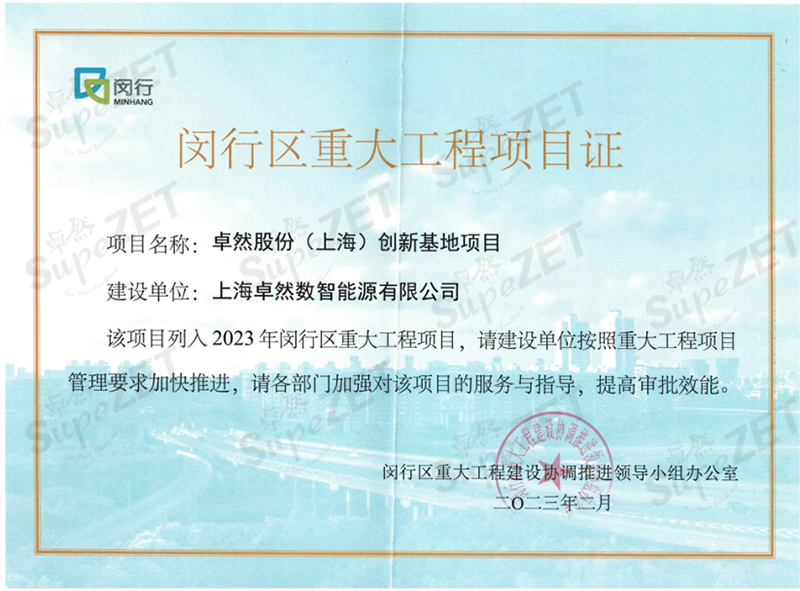 共建未来丨龙八国际股份（上海）创新基地亮相“2023年闵行区重大工程项目开工仪式”主会。